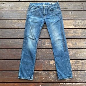 All saints distressed straight leg jeans